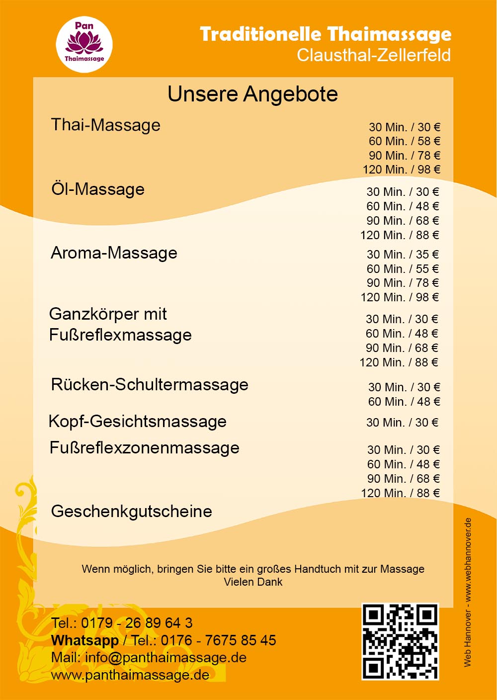 thaimassage,clausthal,zellerfeld,thai,massage,wellnesszentrum,naturheilkunde,aromatherapie,oelmassage,aromamassage,ganzkoerpermassage,fußreflexmassage,rueckenmassage,schultermassage,kopfmassage,gesichtsmassage,fußreflexzonenmassage,massagegutschein